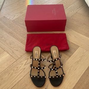 Authentic Valnetino black mules